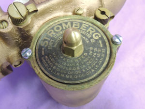 STROMBERG - Vented Float Bowl
Acorn Nut
